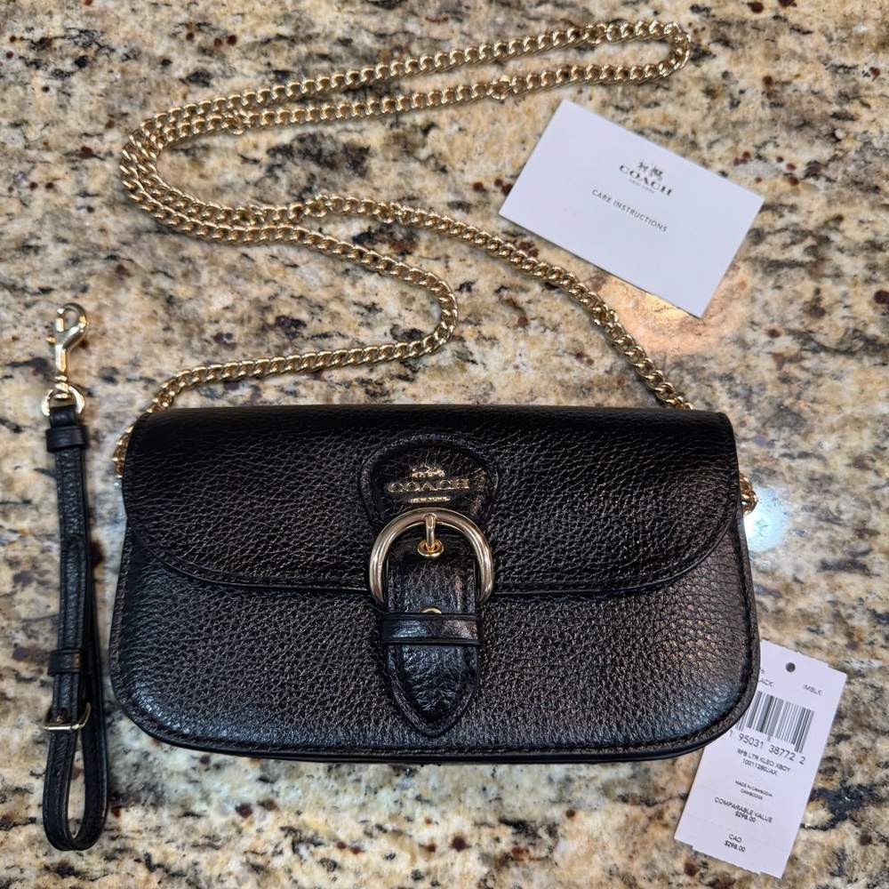 COACH Black Kleo XBody Bag and Card Holder with Key Ring - New with Tags!! - Picture 12 of 16